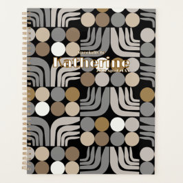Agenda Bohemian Negro Gris