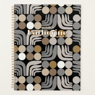 Agenda Bohemian Negro Gris