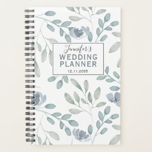 Agenda Boho Dusty Blue & Green Pattern Wedner