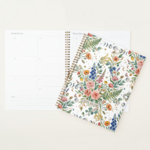 Agenda Boho Floral Celestial Moon  & Serpientes Botánico