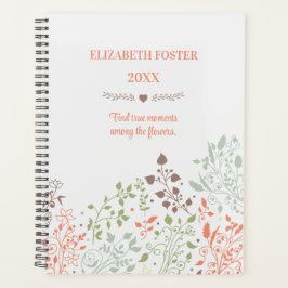 Agenda Boho Floral Inspiration Quote Planner