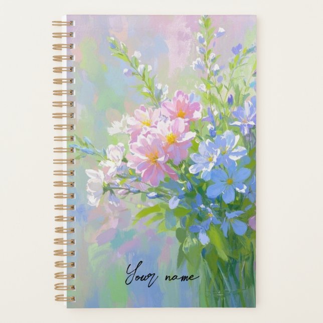 Agenda Boho Floral Purple Pink Green (Anverso)