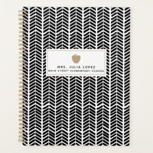 Agenda Boho Herringbone Teacher Planner