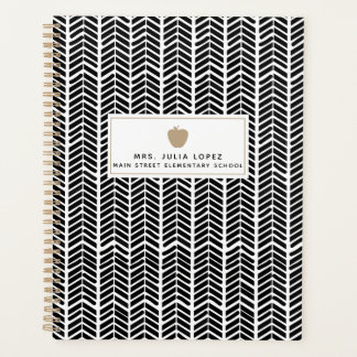 Agenda Boho Herringbone Teacher Planner