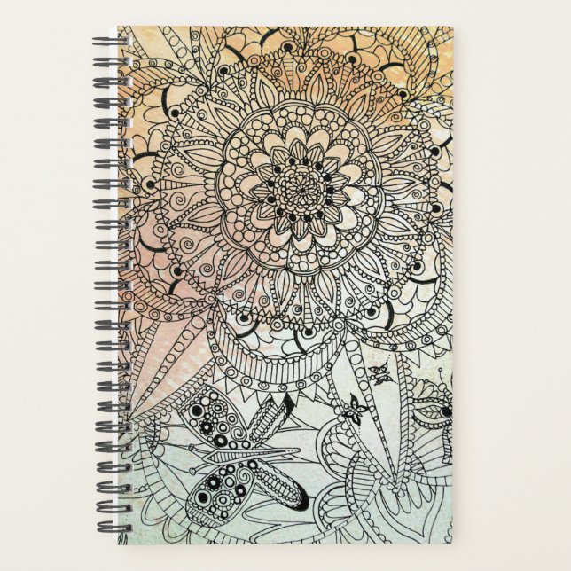 Agenda Boho Mandala Arte bohemio (Anverso)