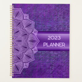 Agenda Boho Purple Mandala 2023 Planner