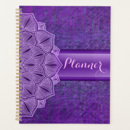 Agenda Boho Purple Mandala Planner Grande