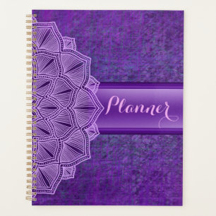 Agenda Boho Purple Mandala Planner Grande