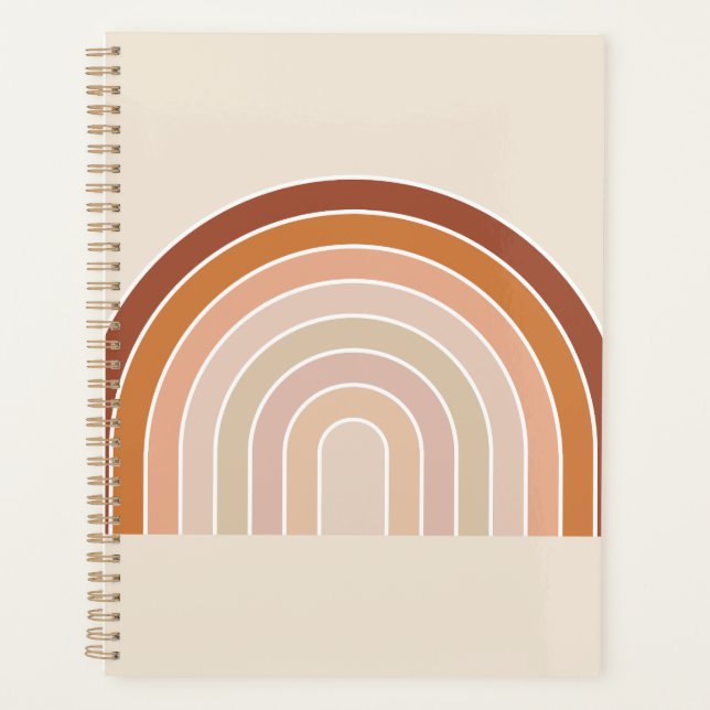 Agenda Boho Rainbow Beige Terracotta (Anverso)