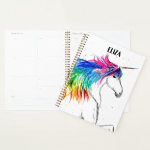 Agenda Boho Rainbow Cute Chicas Unicorn Niños