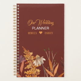Agenda Boho Wildflower Terracotta Boda otoño otoño