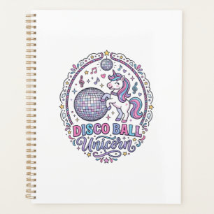 Agenda Bola de Disco Unicornio Unicornio Impresión Juguet