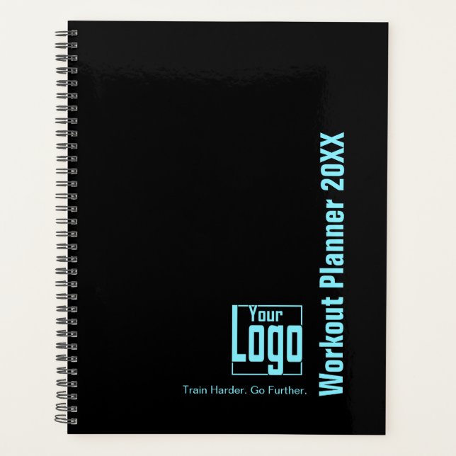 Agenda Bold Electric-Blue Black Logo Motto Workout (Anverso)