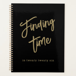 Agenda Bold Script Typography Black & Gold