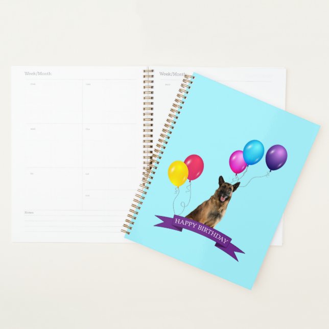 Agenda Bolsa de regalo de cumpleaños feliz de perro pasto (Demostración)