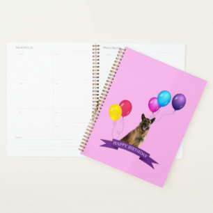 Agenda Bolsa de regalo de cumpleaños feliz de perro pasto
