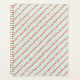 Agenda Bonito Bandas rosadas Pastel Azul