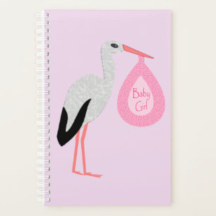 Agenda Bonito Bebé Rosa Stork