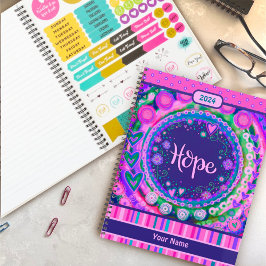 Agenda Bonito Floral Hope Cheful Purple Inespirivitalidad