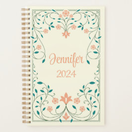 Agenda Bonito marco floral