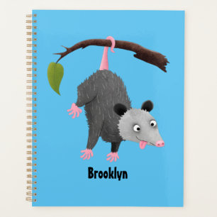 Agenda Bonito opossum colgando de un personalizado de suc