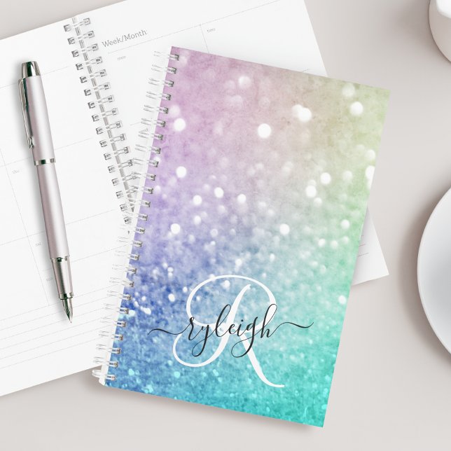Agenda Bonito Purpurina holográfico Girly Glamorous (Subido por el creador)
