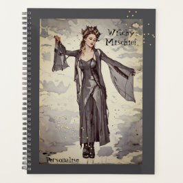 Agenda Bonito Witchen Mischief Fun Cita Gray Journal