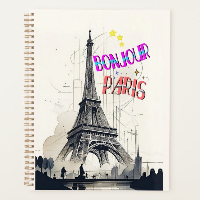 Agenda Bonjour Colorful Paris (Anverso)