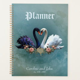 Agenda Bono eterno, cisnes negros y blancos enamorados.