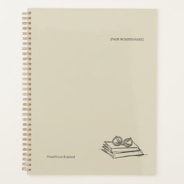 Agenda Book Pile- Minimalist Book Lover Planner