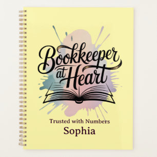 Agenda Bookkeeper at Heart Personalized