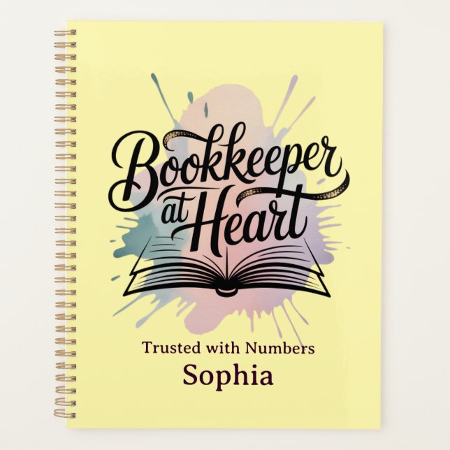 Agenda Bookkeeper at Heart Personalized (Anverso)