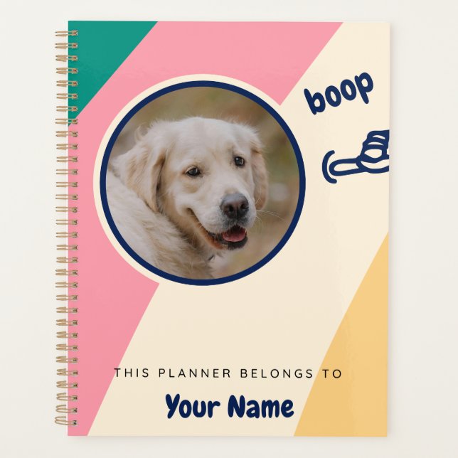 Agenda Boop My Nose Dog Photo (Anverso)