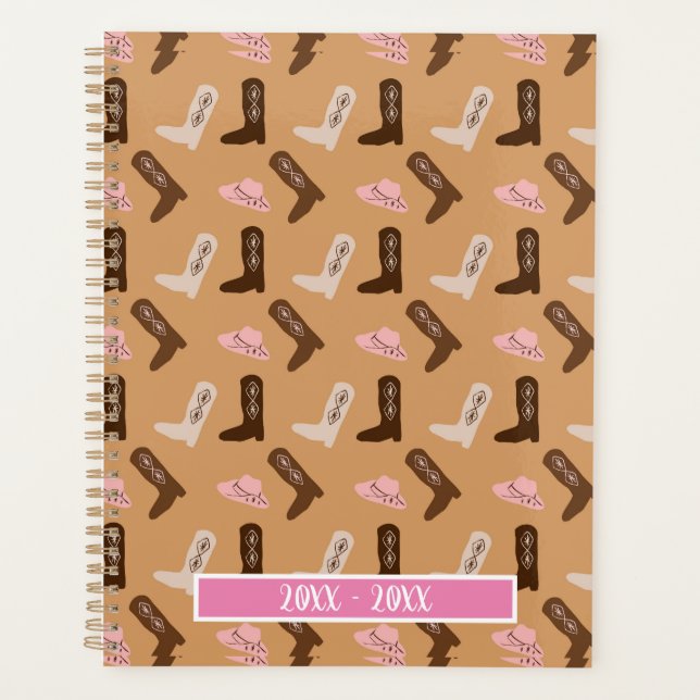Agenda Boots Planner | Cowboy/Cowgirl Planner (Anverso)