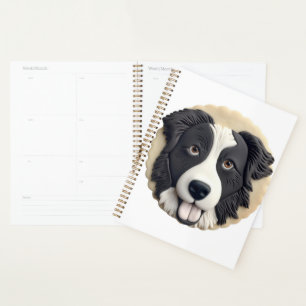 Agenda Borde de Perro Collie 3D inspirado