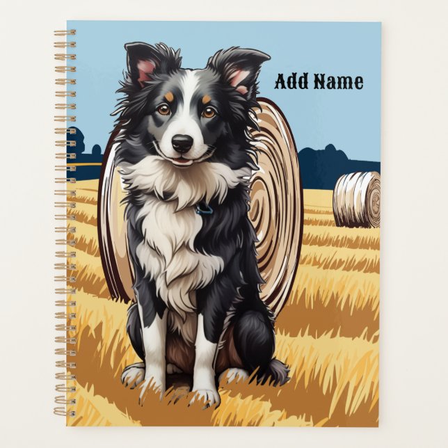 Agenda Border Collie on Farm (Anverso)