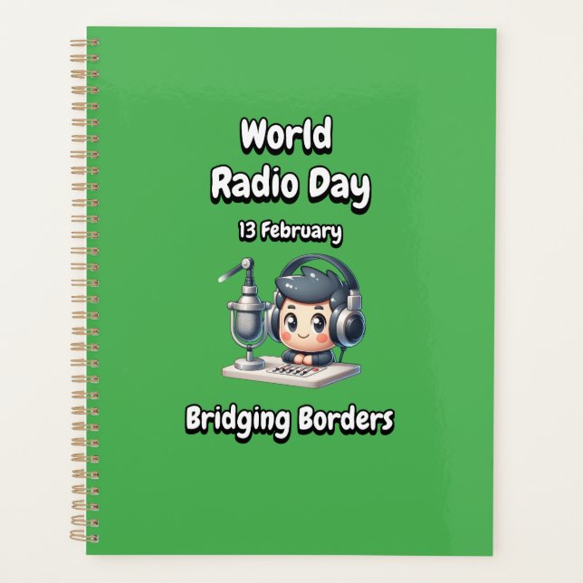 Agenda Bordes de puente. Día Mundial de la Radio. (Anverso)