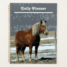 Borrador Belga De Caballo En Paddock Daily Planner