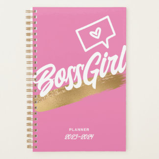 Agenda Bosque Chica Pink Gold Planner