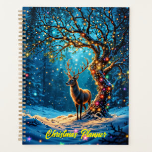 Agenda Bosque de adorables Navidades de ciervos en invier