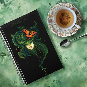 Agenda Bosque Encantador Dríada Mujer Mariposa Fantasía