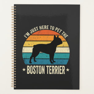 Agenda Boston Terrier Gráfico Retro Amante Perros_1