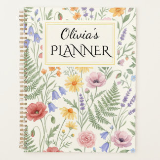 Agenda Botánico de flores silvestres personalizado