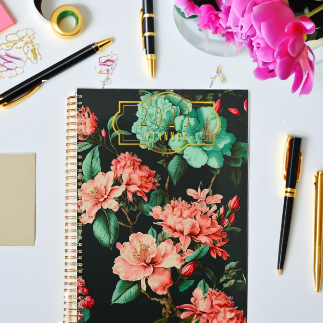 Agenda Botánicos oscuros clásicos y Floras azules y rosas (Subido por el creador)