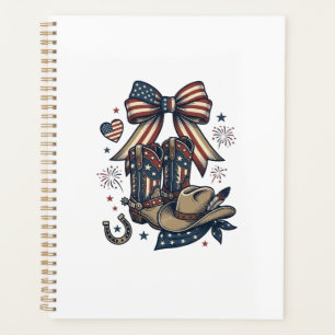 Agenda Botas de vaquera patrióticas y camisa western de l