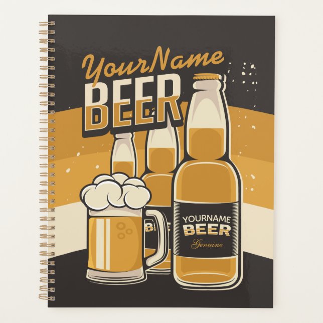 Agenda Botella personalizada de cerveza Sudsy Mug Breve B (Anverso)