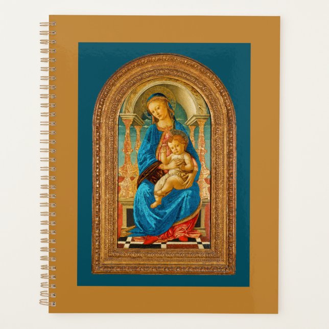 Agenda Botticelli (1445-1510) Madonna & Child Enthroned (Anverso)
