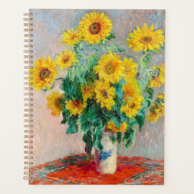 Agenda Bouquet de los girasoles Claude Monet (Anverso)
