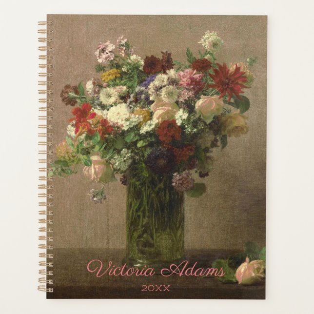 Agenda Bouquet floral - Bella Artes francés personalizado (Anverso)