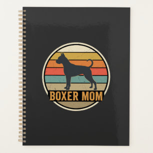 Agenda Boxer Mamá Retro Puesta del sol Perro